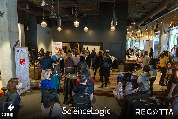 Get Social and Be Bold with ScienceLogic — Happy Hour + LI Headshot Studio-50