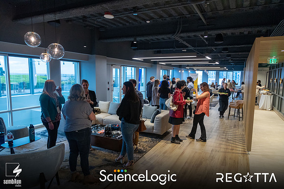 Get Social and Be Bold with ScienceLogic — Happy Hour + LI Headshot Studio-95
