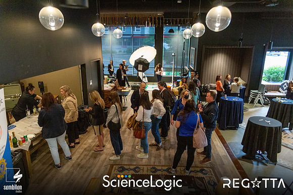 Get Social and Be Bold with ScienceLogic — Happy Hour + LI Headshot Studio-74