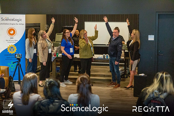 Get Social and Be Bold with ScienceLogic — Happy Hour + LI Headshot Studio-47